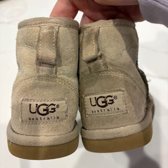 UGG Tan ultra mini Shearling Boots - Picture 5 of 10